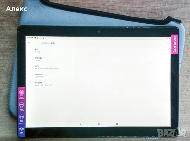 10 инчов таблет Lenovo Tab M10 TB-X505L за 4G SIM карта, снимка 3 - Таблети - 52649674