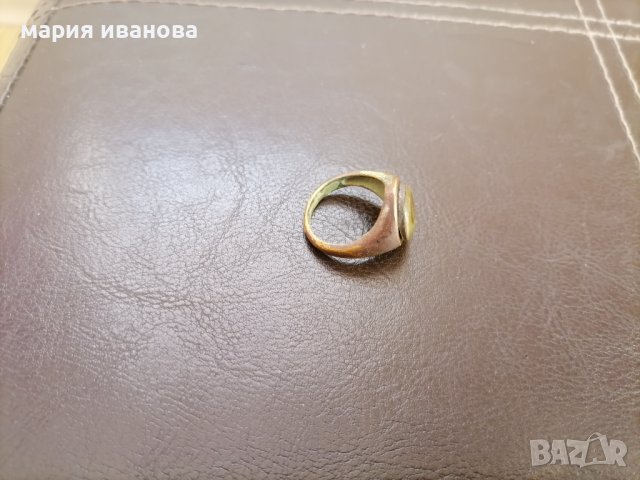 Стар пръстен със седеф, снимка 3 - Пръстени - 43954983