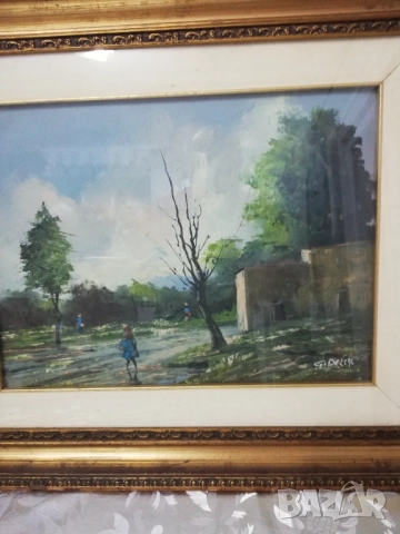 картина масло върху платно внос от Италия, снимка 2 - Картини - 52714035