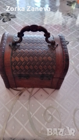 Ковчеже с метален обков, снимка 5 - Антикварни и старинни предмети - 53166394