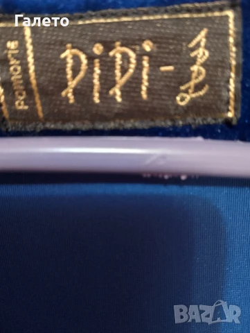 Синьо кадифе със сребърни отблясъци рокля , снимка 5 - Рокли - 50509543