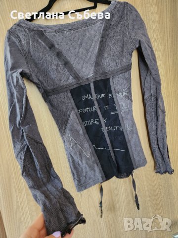 Интересна блуза, снимка 4 - Блузи с дълъг ръкав и пуловери - 40253355