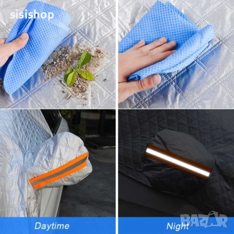 Универсално покривало за кола против сняг и скреж за предно стъкло   2514, снимка 10 - Аксесоари и консумативи - 53609811