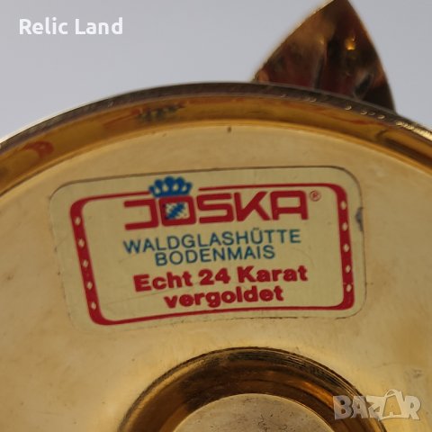 Малък свещник с 24k позлата, снимка 5 - Антикварни и старинни предмети - 43885714