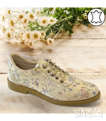 ДАМСКИ ОБУВКИ ЕСТЕСТВЕНА КОЖА В БЕЖОВО  код33, снимка 2 - Дамски ежедневни обувки - 48909626