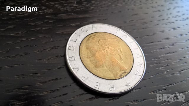 Монета - Италия - 500 лири | 1987г., снимка 2 - Нумизматика и бонистика - 33188469