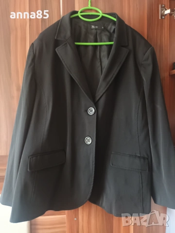 Черно сако за макси дама OVS, снимка 2 - Сака - 53097561