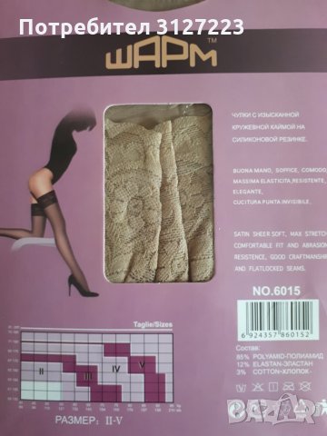 Чорапи със силикон 40Д, снимка 2 - Други - 34726832