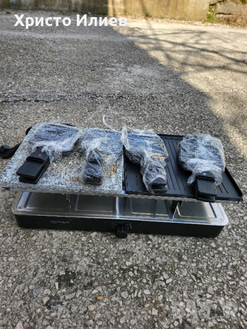 Грил Раклет скара Severin Грил 2 вида плочи естествен камък 8 тигана, снимка 10 - Скари - 44872957