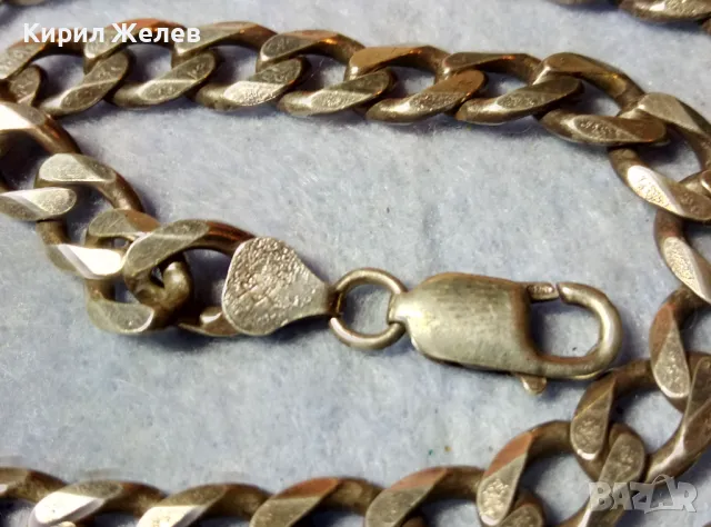 ВНУШИТЕЛЕН СТИЛЕН СРЕБЪРЕН ЛАНЕЦ СРЕБРО 925 ЗДРАВА КЛАСИЧЕСКА ПЛЕТКА 48700, снимка 13 - Колиета, медальони, синджири - 48476971