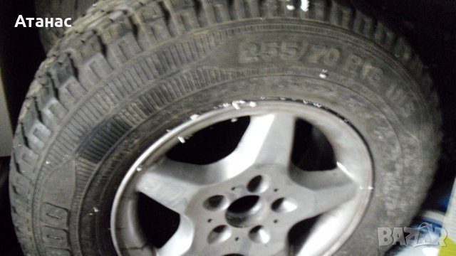 Алуминиеви джанти 16 " за мерцедес mercedes ML 5x112 и отлични гуми с 255/70/16, снимка 9 - Гуми и джанти - 37034270