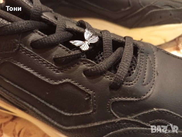 BERSHKA Оригинал Нови Кожени Дамски Маратонки 39, снимка 12 - Маратонки - 52793485