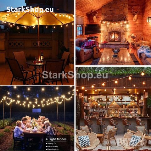  Декоративни ЛЕД лампи за украса 25бр – 7.5 метра, снимка 3 - Други - 43050209