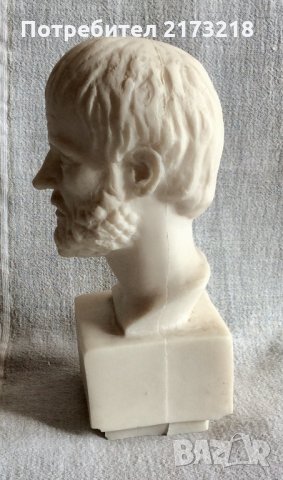 Аристотел - мраморна статуетка , снимка 3 - Други ценни предмети - 32275488