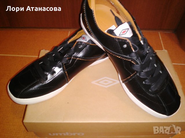 Мъжки спортни обувки в черно " Umbro ",внос от Англия-естествена кожа,вътрешна част-текстил,олекотен, снимка 5 - Маратонки - 26522403