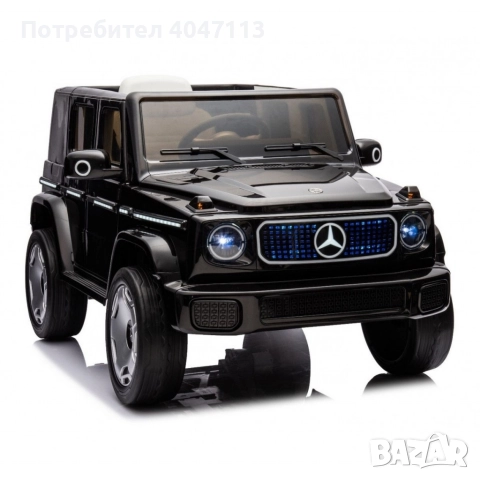 Акумулаторен джип Mercedes EQG Electric G-Class 12V с отварящи се врати меки гуми 4x4, снимка 3 - Коли, камиони, мотори, писти - 52965493