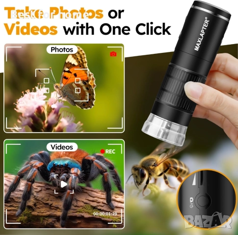 MAXLAPTER цифров микроскоп, снимка 4 - Друга електроника - 52693772