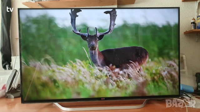 LG 55 инча ЛГ LED 3D 3Д смарт лед телевизор - със забележка!, снимка 4 - Телевизори - 53450802
