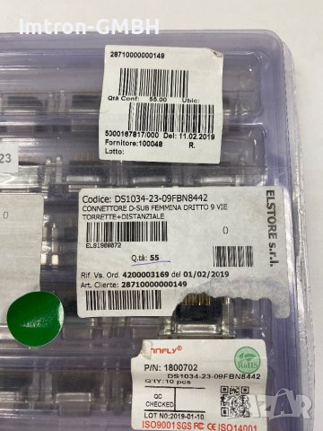 D-SUB конектор CONNFLY Electronic DS1034 - 23 - 09FBN8442, снимка 3 - Друга електроника - 44046651