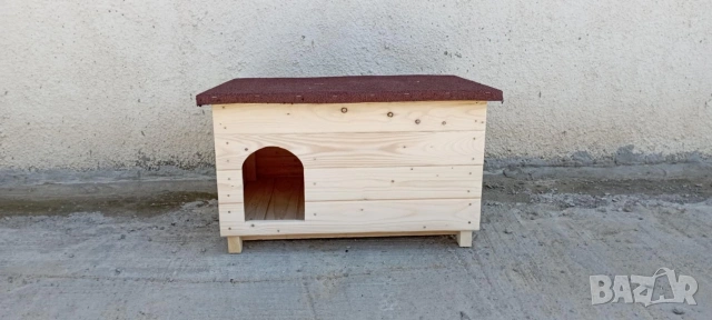 Дървена къща за домашен любимец , колиба за коте куче къщи за домашни любимци кучета котки, снимка 7 - За кучета - 53275333