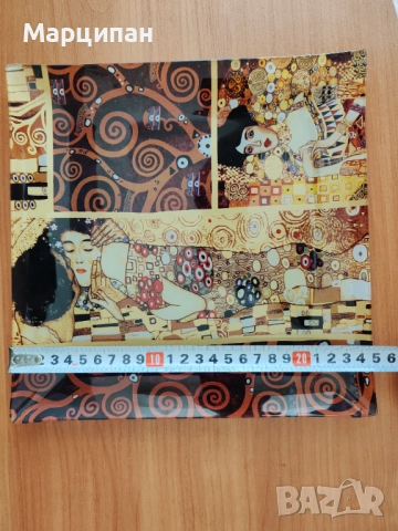 Стъклена чиния, снимка 3 - Чинии - 51589281