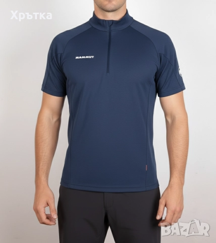 Mammut Aegility Half Zip - Оригинална мъжка тениска с цип р-р M, снимка 2 - Тениски - 51930437