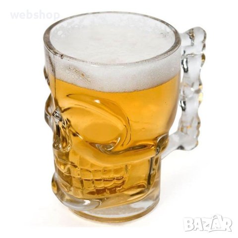 2 броя Комплект Ефектна Чаша с форма на Череп , Колекционерска , снимка 4 - Чаши - 43208175