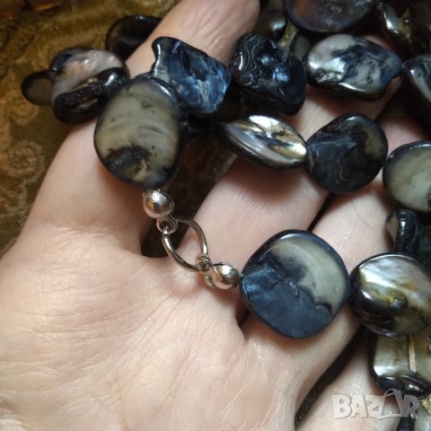 Рядка изумителна огърлица седеф НАМАЛЕНИЕ , снимка 5 - Колиета, медальони, синджири - 38784515