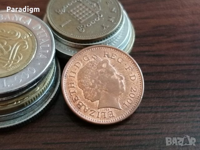 Монета - Великобритания - 1 пени | 2001г., снимка 2 - Нумизматика и бонистика - 35204991