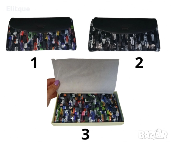 Дамски многоцветни стилни портмонета, снимка 5 - Портфейли, портмонета - 52842588