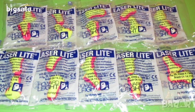 Нови тапи за уши Laser Lite Howard Leight / Honeywell earplugs, снимка 5 - Други - 28517001