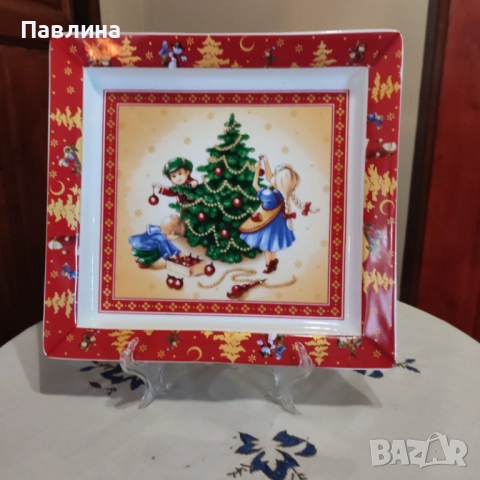 Красив порцеланов поднос на марката Villeroy & Boch, снимка 4 - Аксесоари за кухня - 52041638