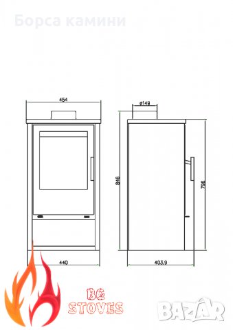Камина РЕГИНА, снимка 7 - Печки, фурни - 40151791