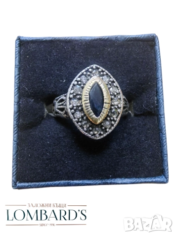 Старинен пръстен злато 14к. и сребро 925