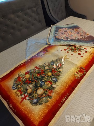 КОЛЕДА покривка тишлайфер, снимка 3 - Покривки за маси - 43208120