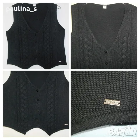 Два (2) броя / Дамски елек "Tommy Hilfiger" и "S'Oliver" / черен марков елек , снимка 8 - Елеци - 48266745