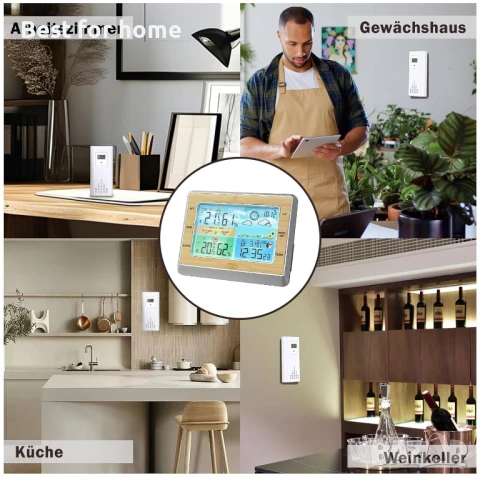 Shulltji Безжична метеорологична станция с външен сензор, снимка 6 - Други - 50630252