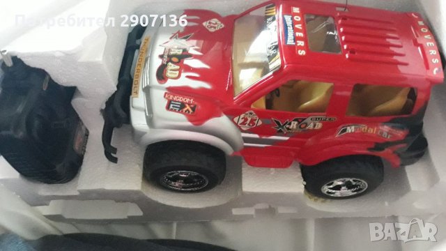 ГОЛЯМ ДЖИП С ДИСТАНЦИОННО УПРАВЛЕНИЕ , 28см дължина 15см височина , снимка 2 - Коли, камиони, мотори, писти - 31146442