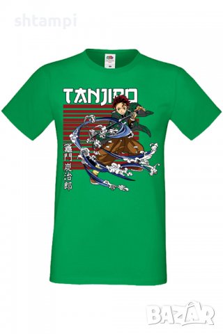 Мъжка тениска Demon Slayer Tanjiro Kamado,Анимация,игра,Празник,Повод., снимка 8 - Тениски - 37939206