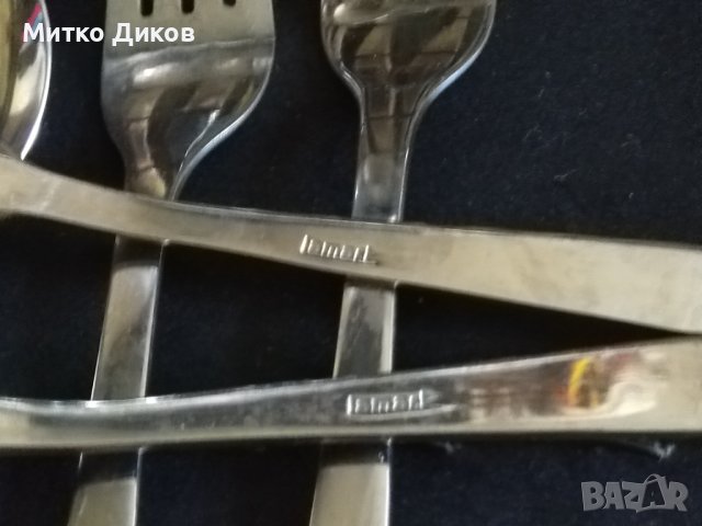 Lamart марков комплект от 24 броя-6 вилици-12 лъжици-6ножа нови в дървена кутия, снимка 8 - Прибори за хранене, готвене и сервиране - 40483208