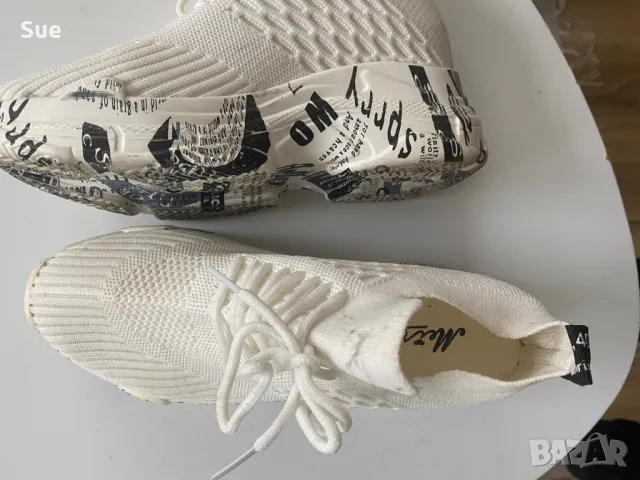 Летни бели дамски маратонки, снимка 6 - Маратонки - 49738053