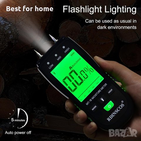 Влагомер дигитален RDINSCOS MT19, снимка 2 - Измервателни инструменти - 43688191