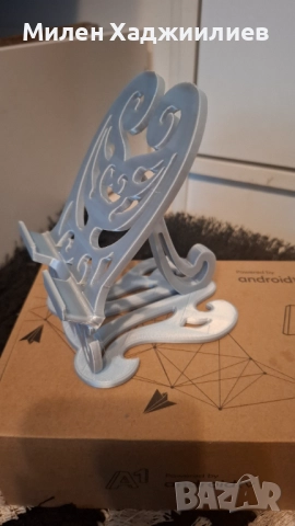 Стойка за телефон - сребриста, снимка 2 - Селфи стикове, аксесоари - 51744228