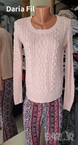 Блузи плетиво с плетеници и по ръкавите, снимка 8 - Блузи с дълъг ръкав и пуловери - 53376965