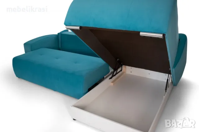 Ъглов диван Виктор тюркоазен Spark 10, снимка 3 - Дивани и мека мебел - 50043316