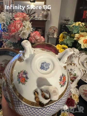 ✨ "ROSELLE OCC & Co STAFFORD SHIRE" – Грандиозен порцеланов шедьовър ✨, снимка 5 - Антикварни и старинни предмети - 53468448