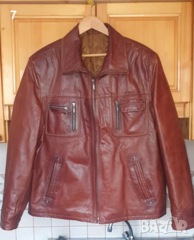 Кафяво , мъжко кожено яке Dicano 