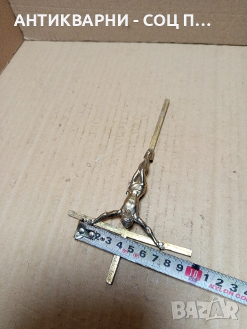 Стар Бронзов Кръст Исус Христос Инри. , снимка 10 - Антикварни и старинни предмети - 52842249