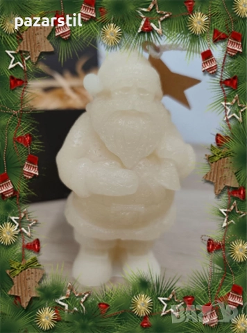 Ароматни, ръчно ляти Коледни свещи от соев восък, снимка 5 - Ръчно изработени сувенири - 52557586