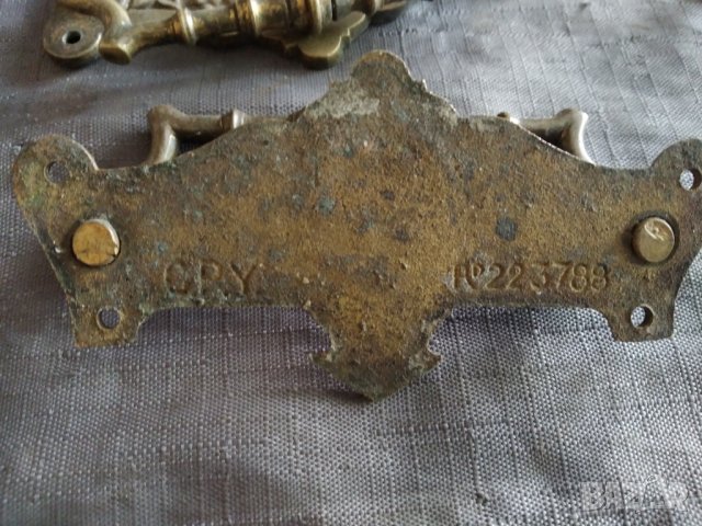 Две барокови дръжки за мебел, снимка 5 - Антикварни и старинни предмети - 36610193